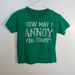 Kid’s “How May I Annoy You Today?” Distressed Tee